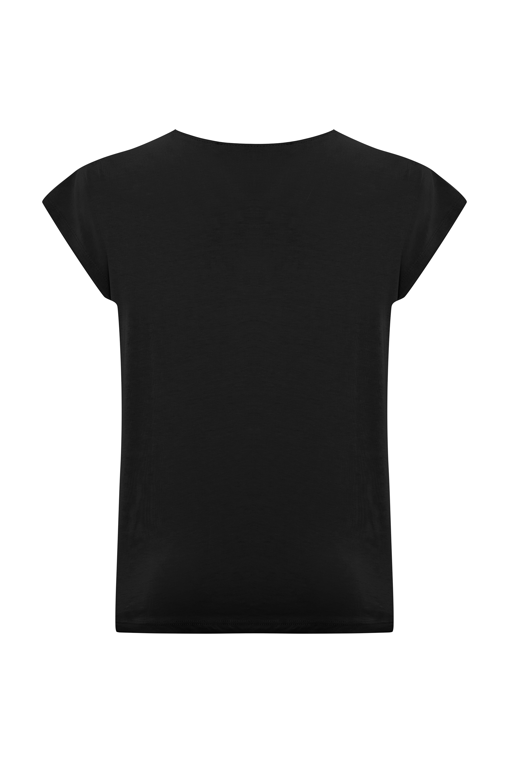 V YAKA LOOSE FIT KISA KOLLU T-SHIRT