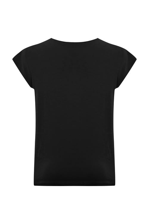  V YAKA LOOSE FIT KISA KOLLU T-SHIRT