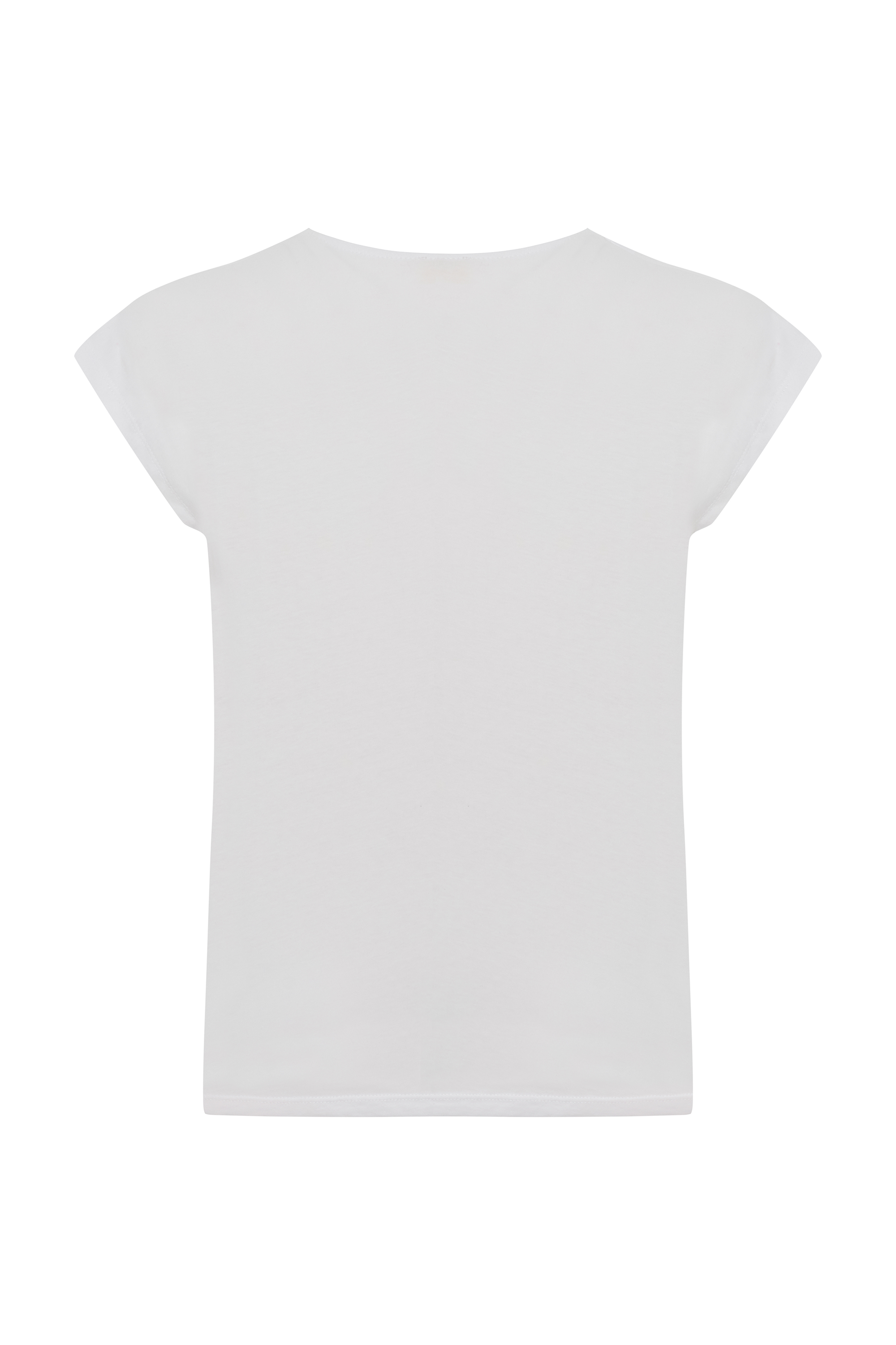 V YAKA LOOSE FIT KISA KOLLU T-SHIRT