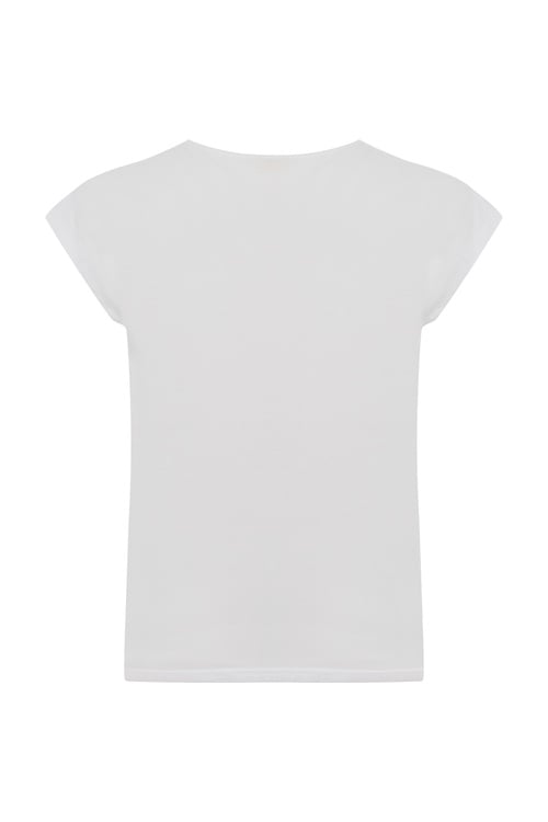  V YAKA LOOSE FIT KISA KOLLU T-SHIRT