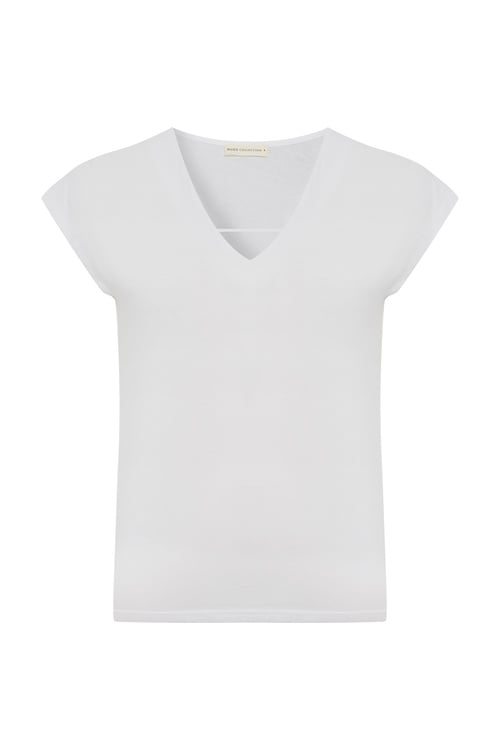  V YAKA LOOSE FIT KISA KOLLU T-SHIRT