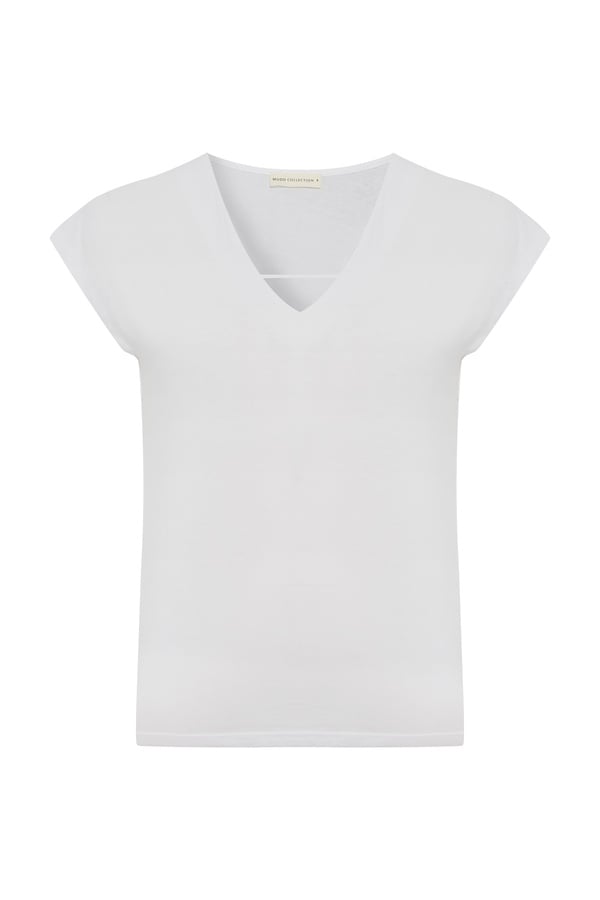 V YAKA LOOSE FIT KISA KOLLU T-SHIRT