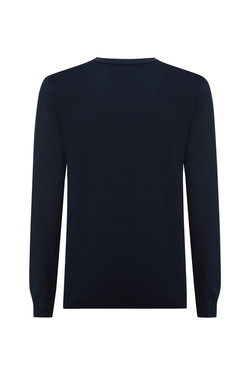  BİSİKLET YAKA ÇAPA NAKIŞLI SWEATSHIRT