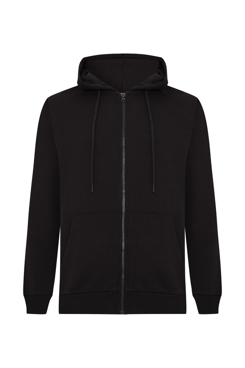  KAPÜŞONLU FERMUARLI SWEATSHIRT