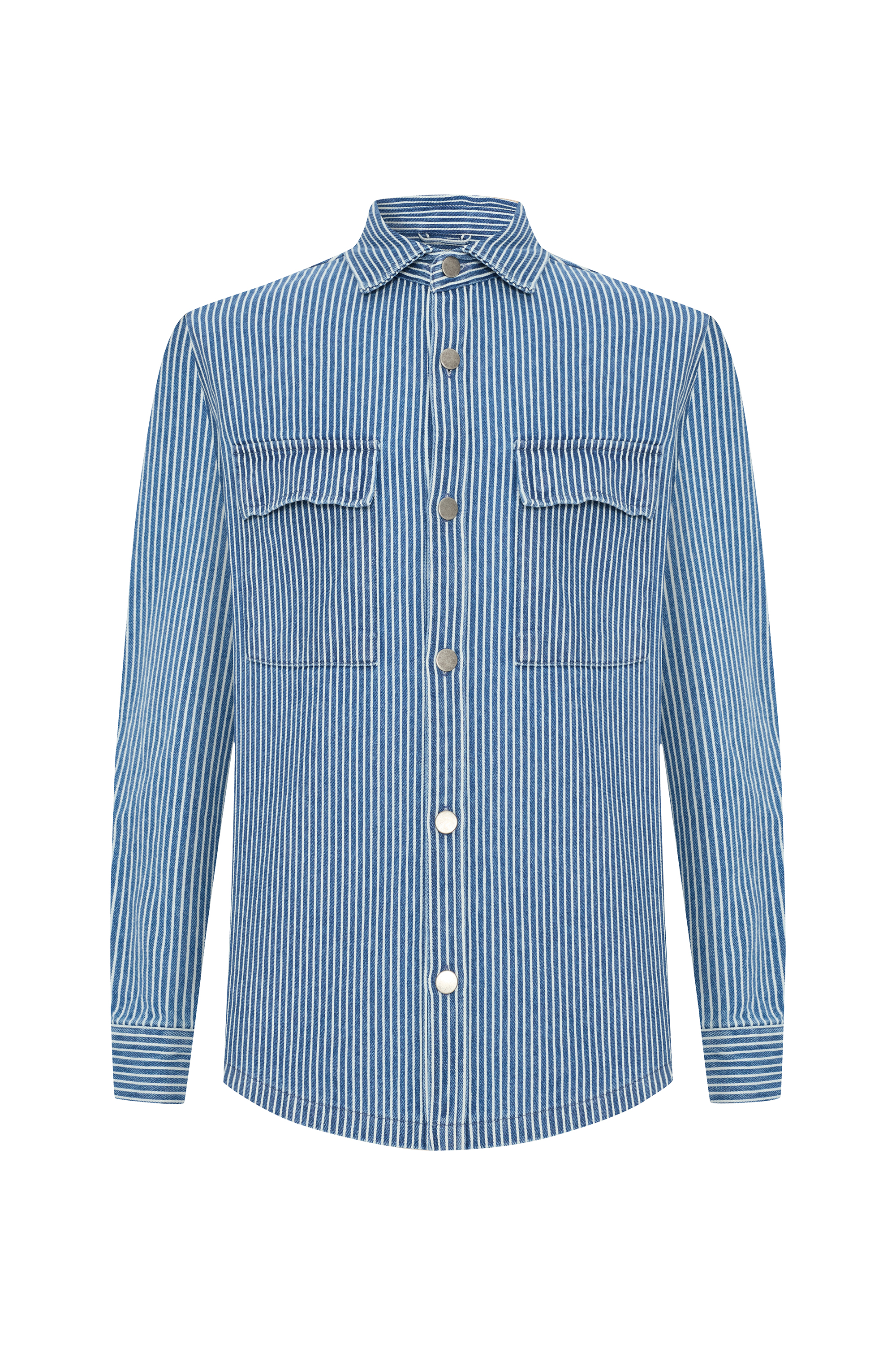 ÇİZGİLİ CEPLİ CASUAL CEKET