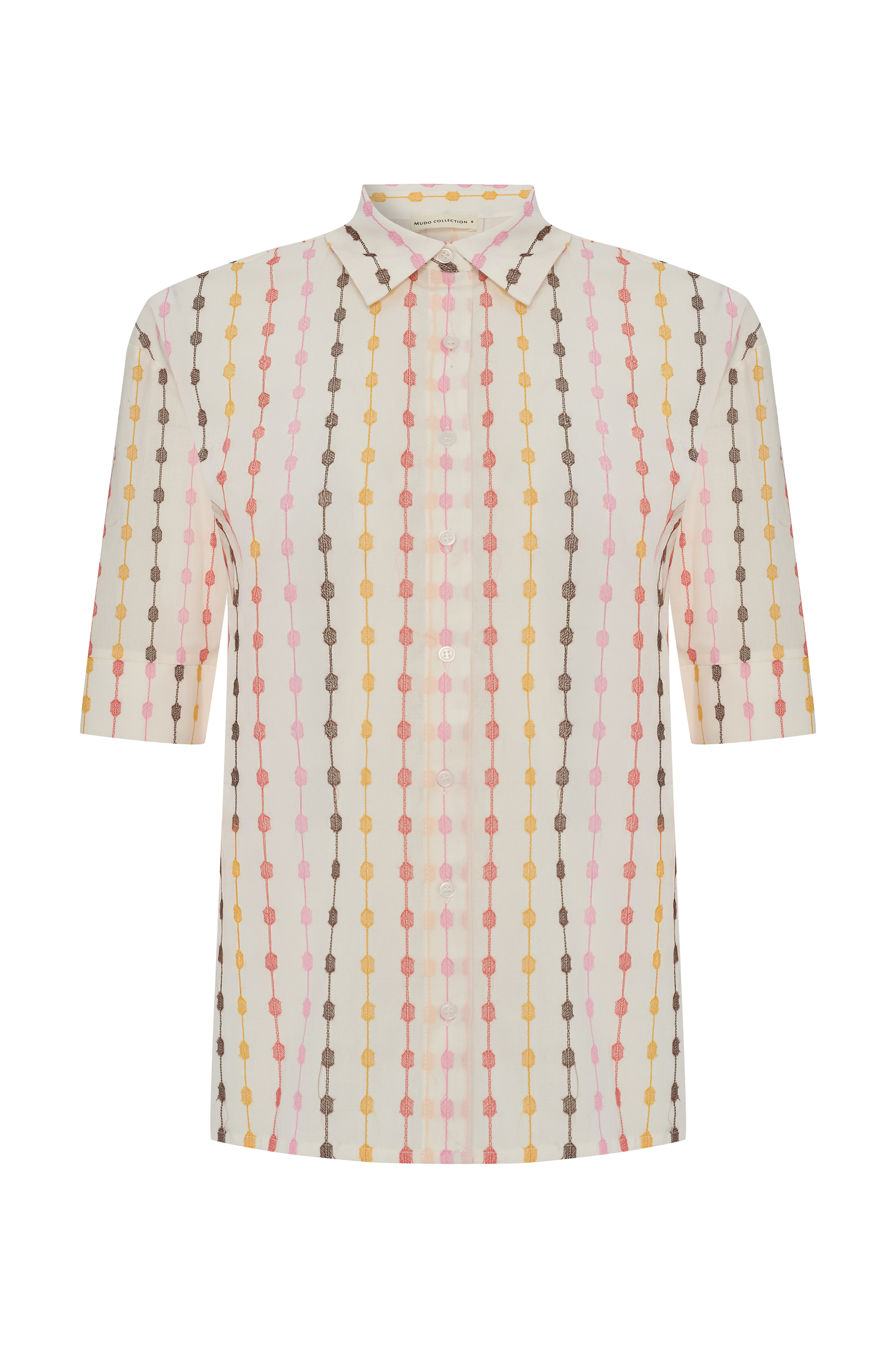 NAKIŞLI 3/4 KOL GÖMLEK