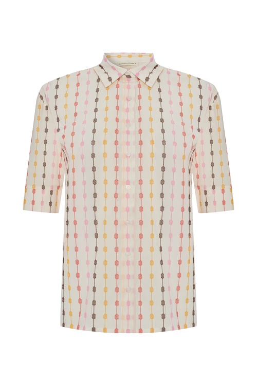  NAKIŞLI 3/4 KOL GÖMLEK