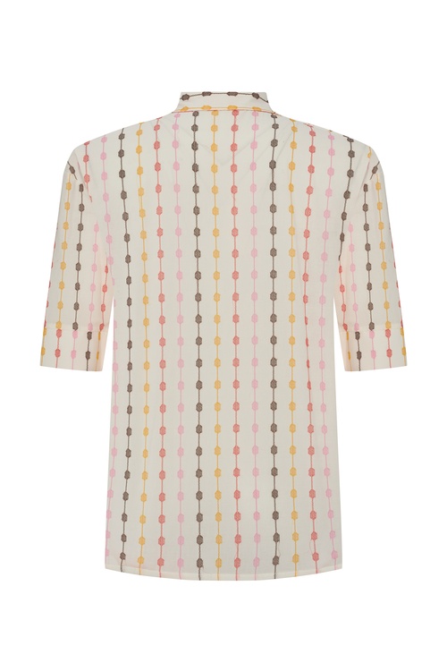  NAKIŞLI 3/4 KOL GÖMLEK