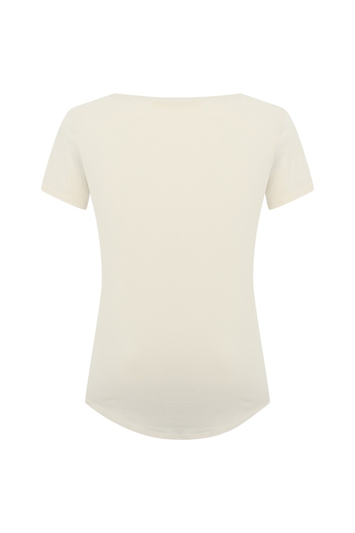  BASKILI BİSİKLET YAKA KISA KOLLU T-SHIRT