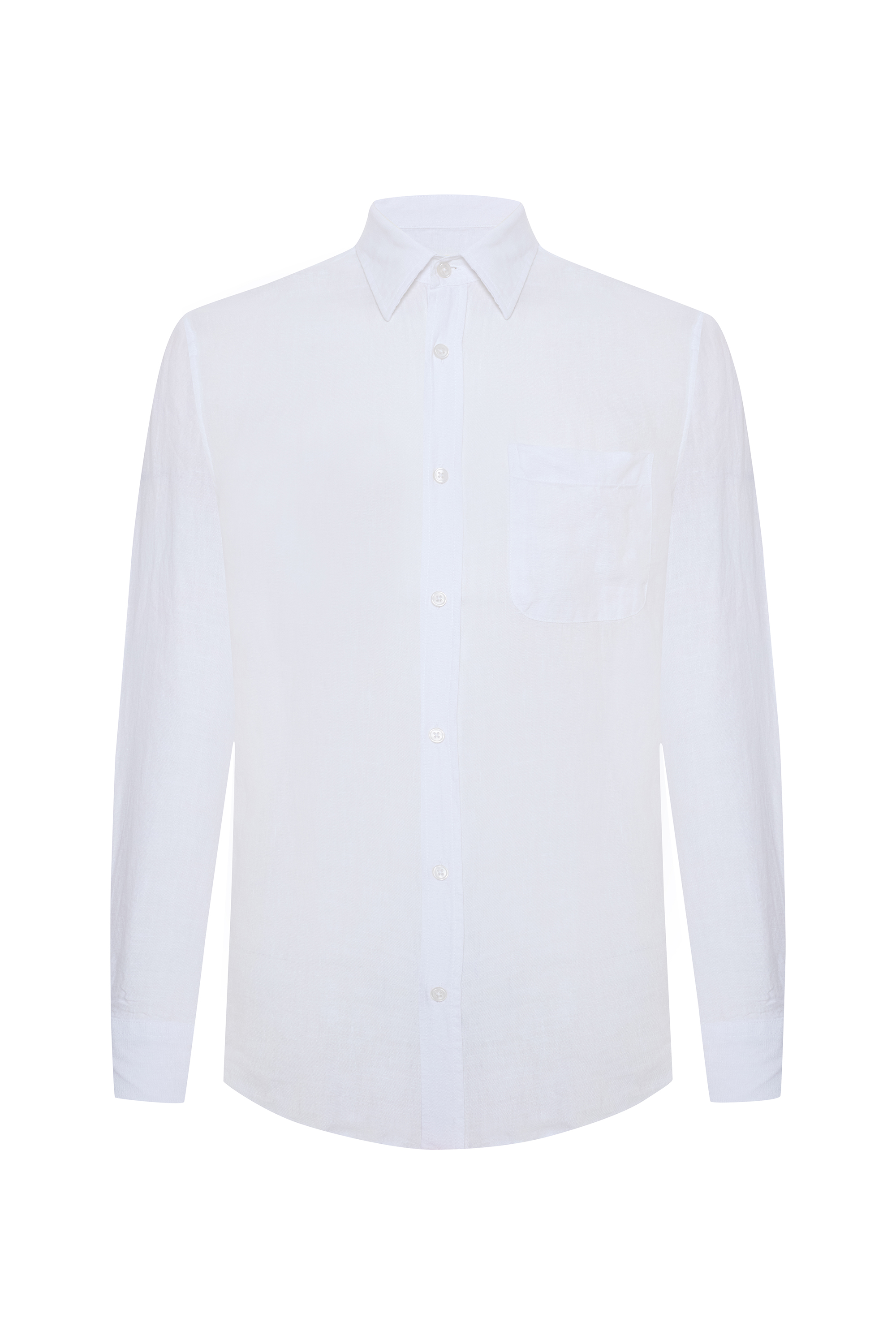 REGULAR FIT TEK CEPLİ UZUN KOLLU GÖMLEK