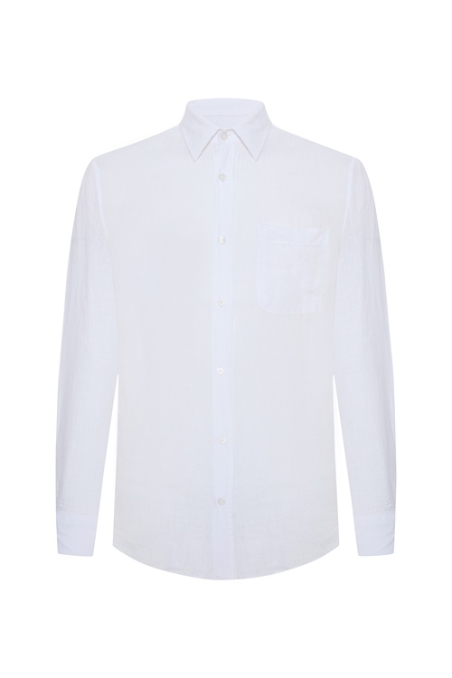  REGULAR FIT TEK CEPLİ UZUN KOLLU GÖMLEK