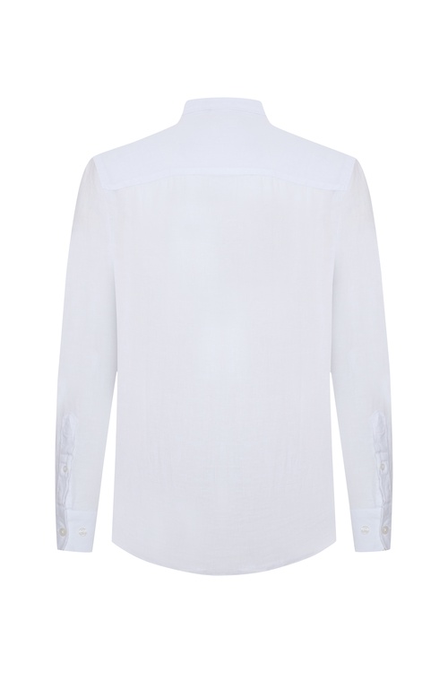  REGULAR FIT TEK CEPLİ UZUN KOLLU GÖMLEK