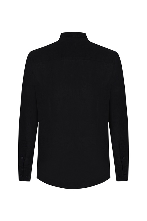  REGULAR FIT TEK CEPLİ UZUN KOLLU GÖMLEK