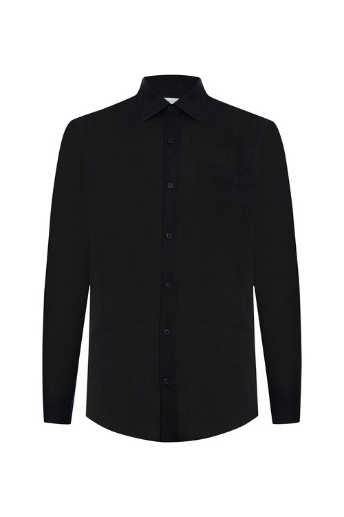  REGULAR FIT TEK CEPLİ UZUN KOLLU GÖMLEK