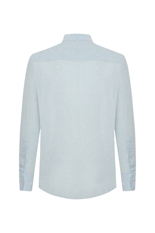  REGULAR FIT TEK CEPLİ UZUN KOLLU GÖMLEK