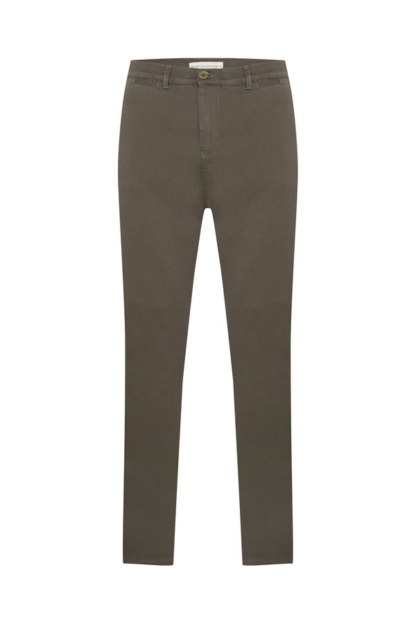 TEKSTÜRLÜ SLIM FIT PANTOLON