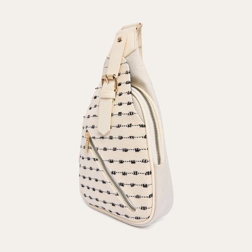 DESENLİ ÇAPRAZ ASKILI BEL ÇANTASI