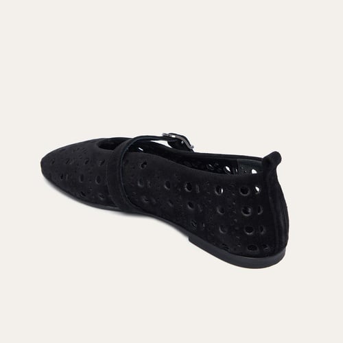  KEMERLİ FİLE GÖRÜNÜMLÜ SÜET BABET