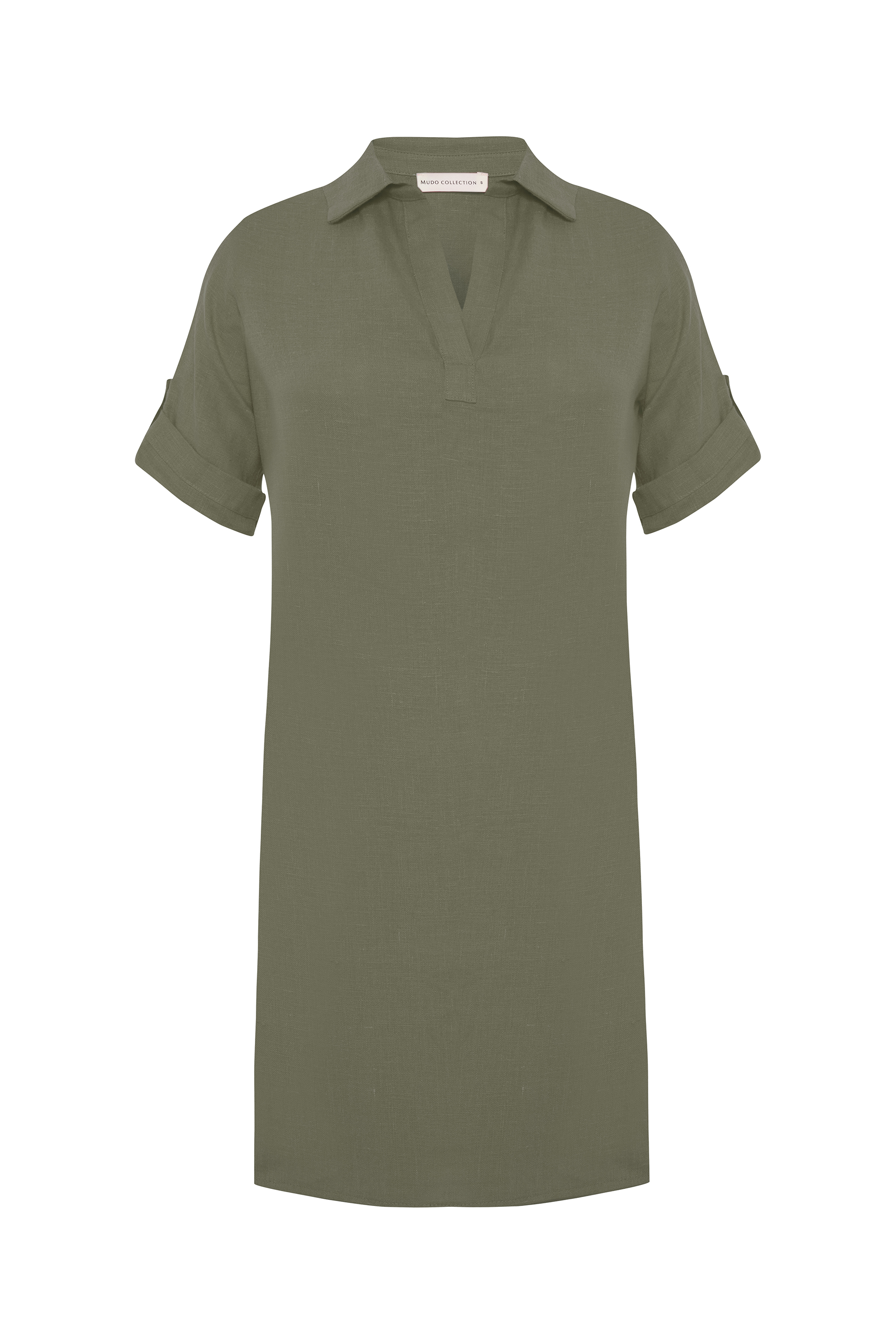 A FORM GÖMLEK YAKA MİNİ ELBİSE