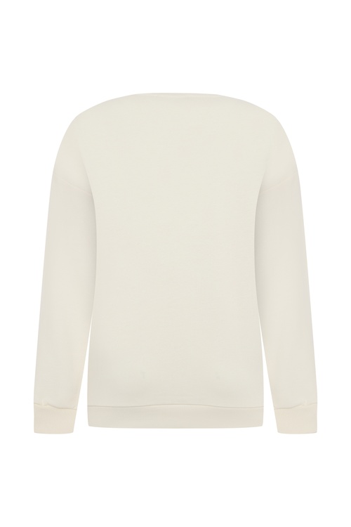  LOOSE FIT NAKIŞLI SWEATSHIRT