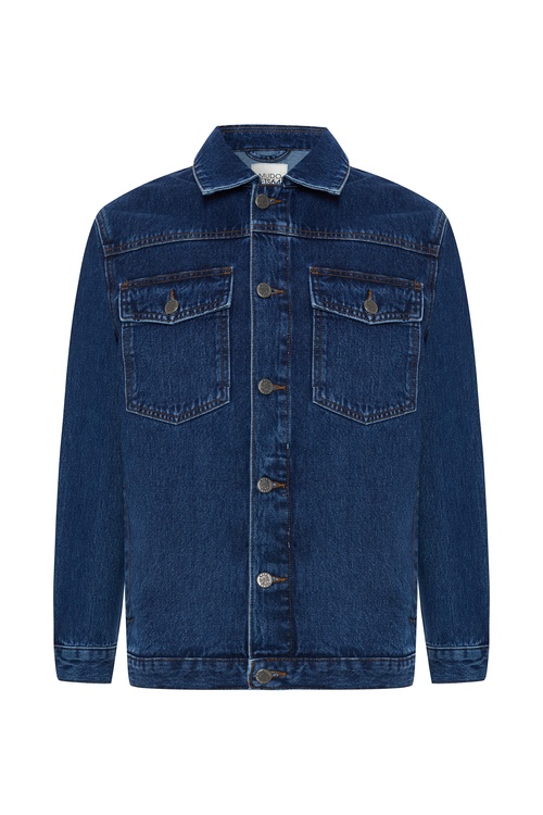  ÇOK CEPLİ JEAN CEKET