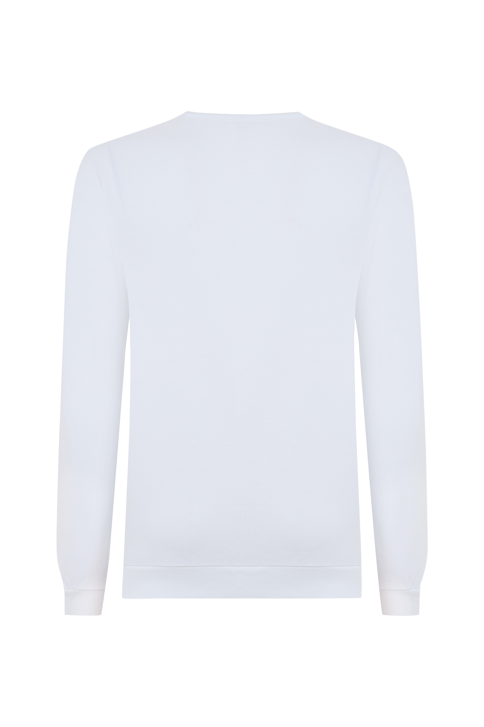 BİSİKLET YAKA NAKIŞLI SWEATSHIRT