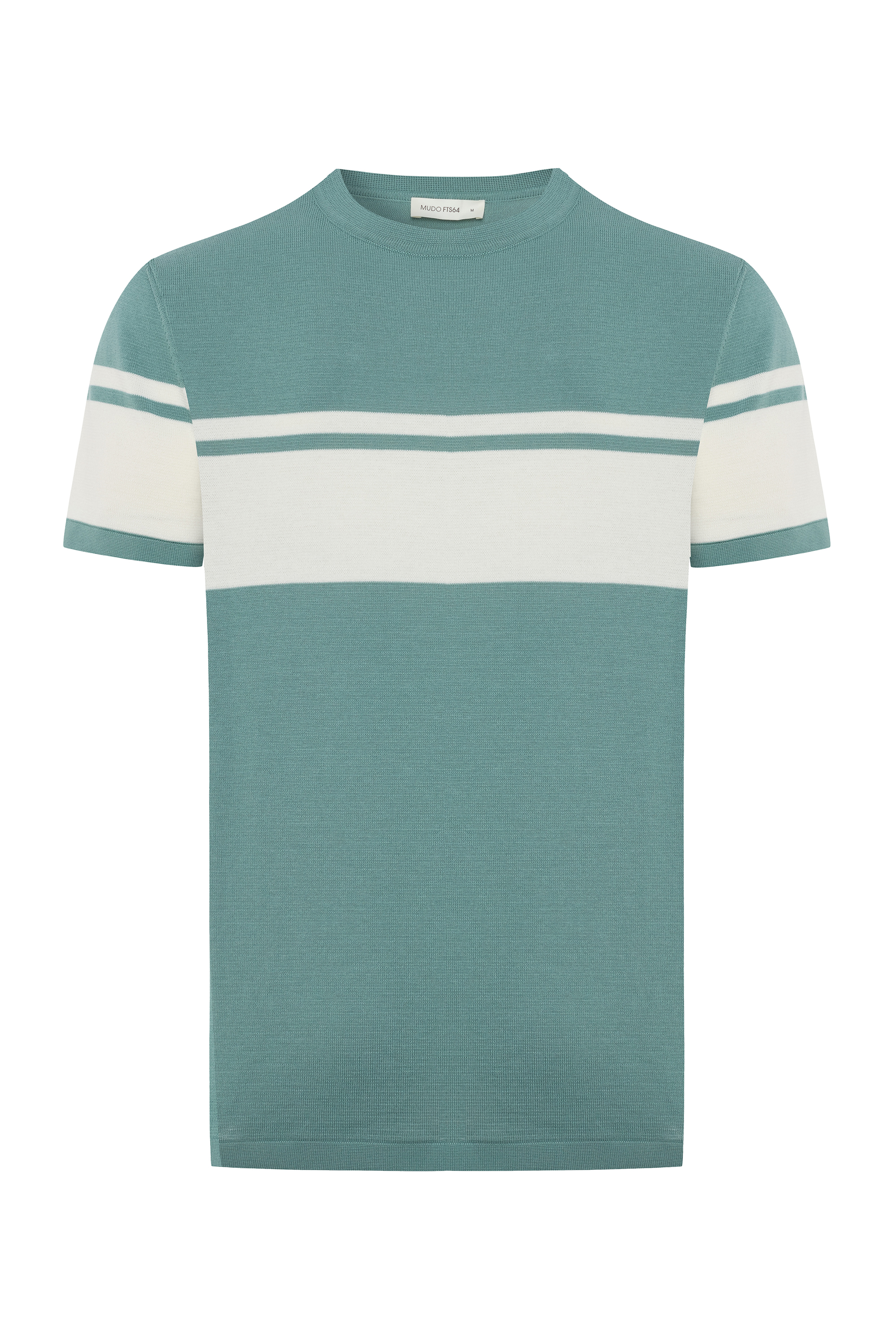 ÇİZGİLİ BİSİKLET YAKA KISA KOLLU TRİKO KAZAK