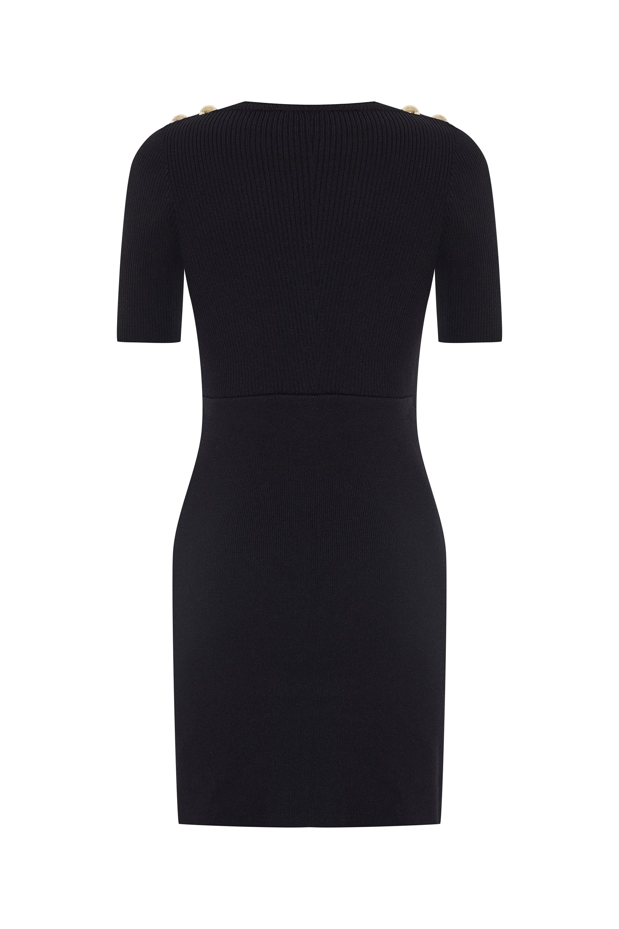 KISA KOLLU MİNİ TRİKO ELBİSE