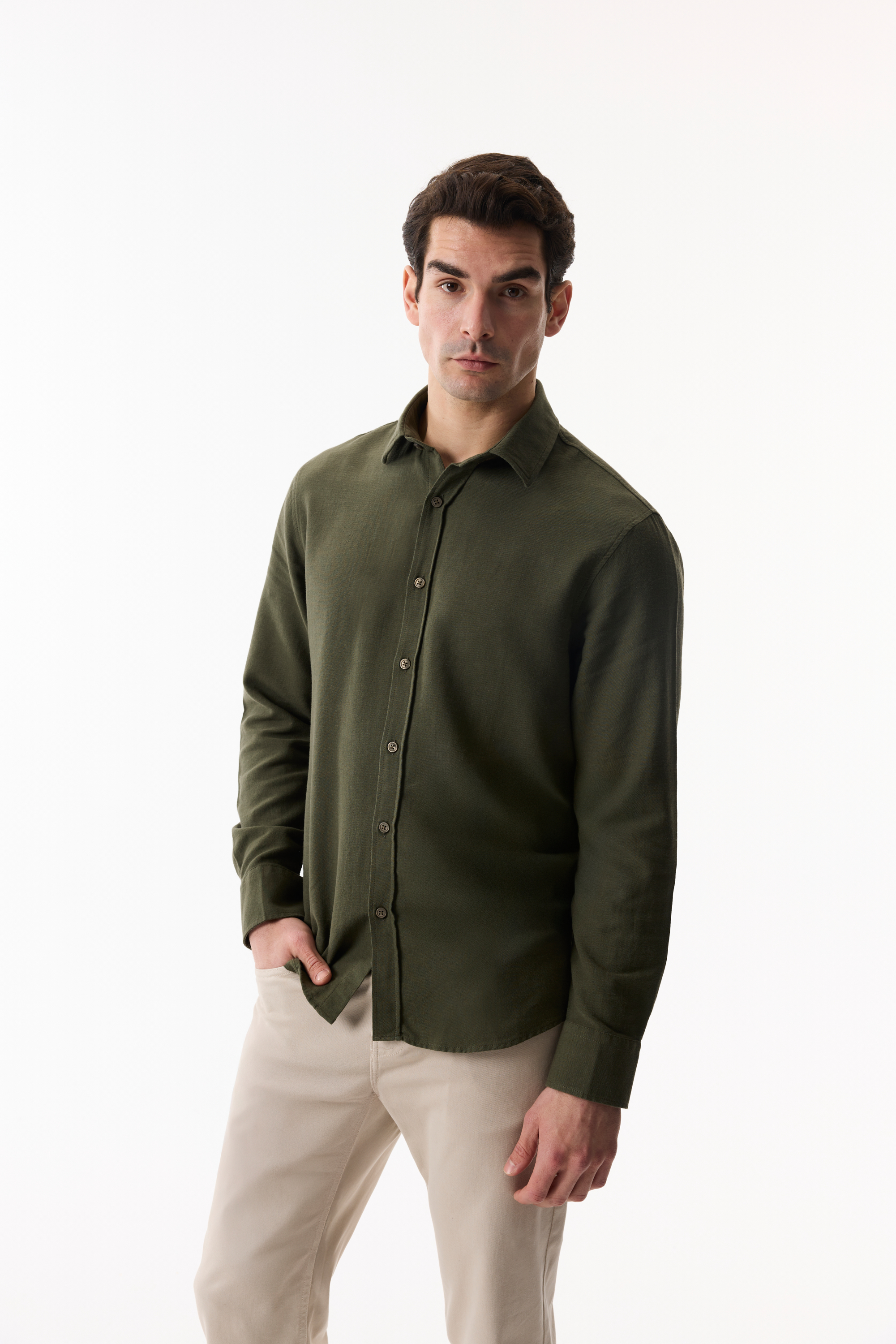 PAMUKLU REGULAR FIT UZUN KOLLU GÖMLEK