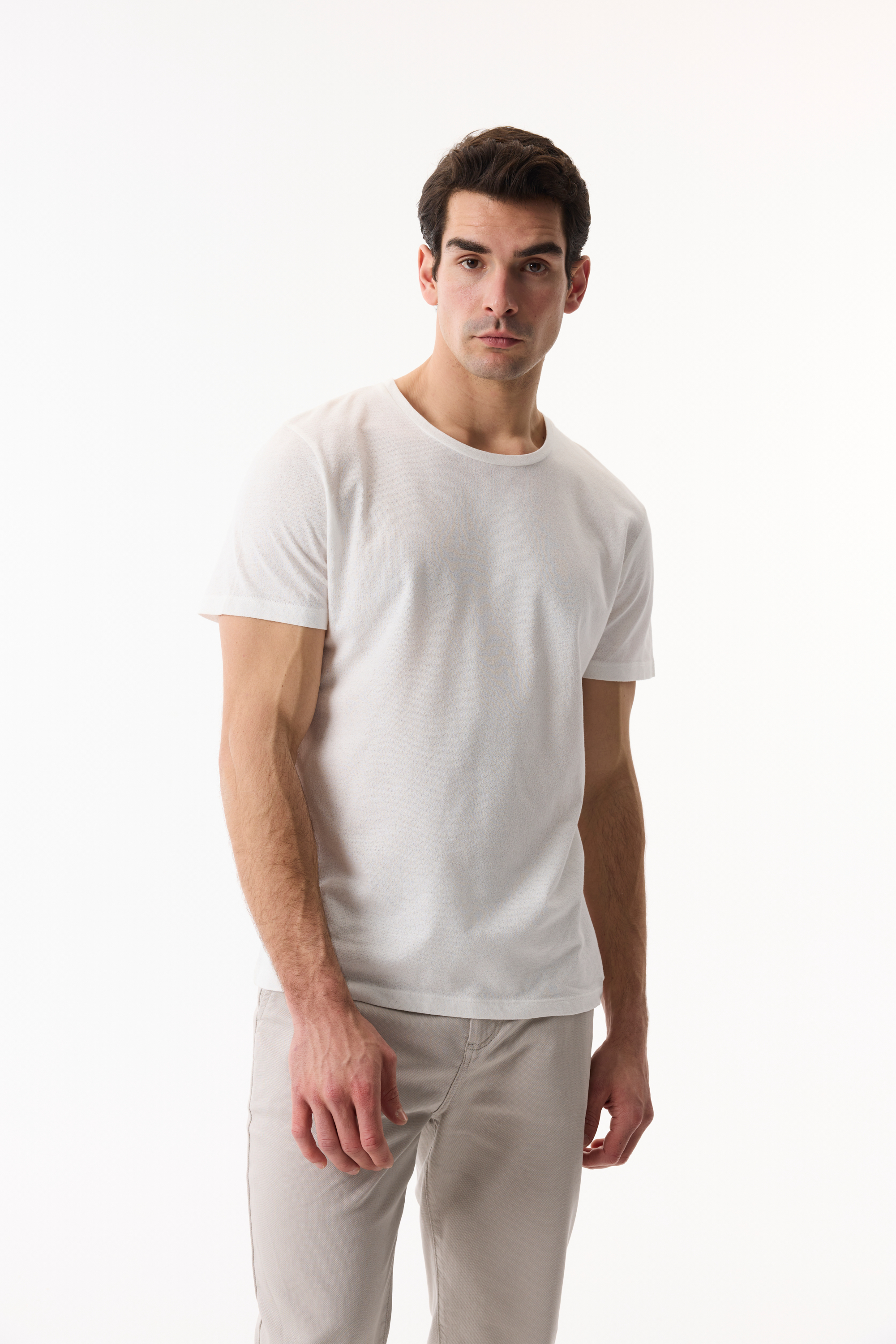 BİSİKLET YAKA KISA KOLLU T-SHIRT