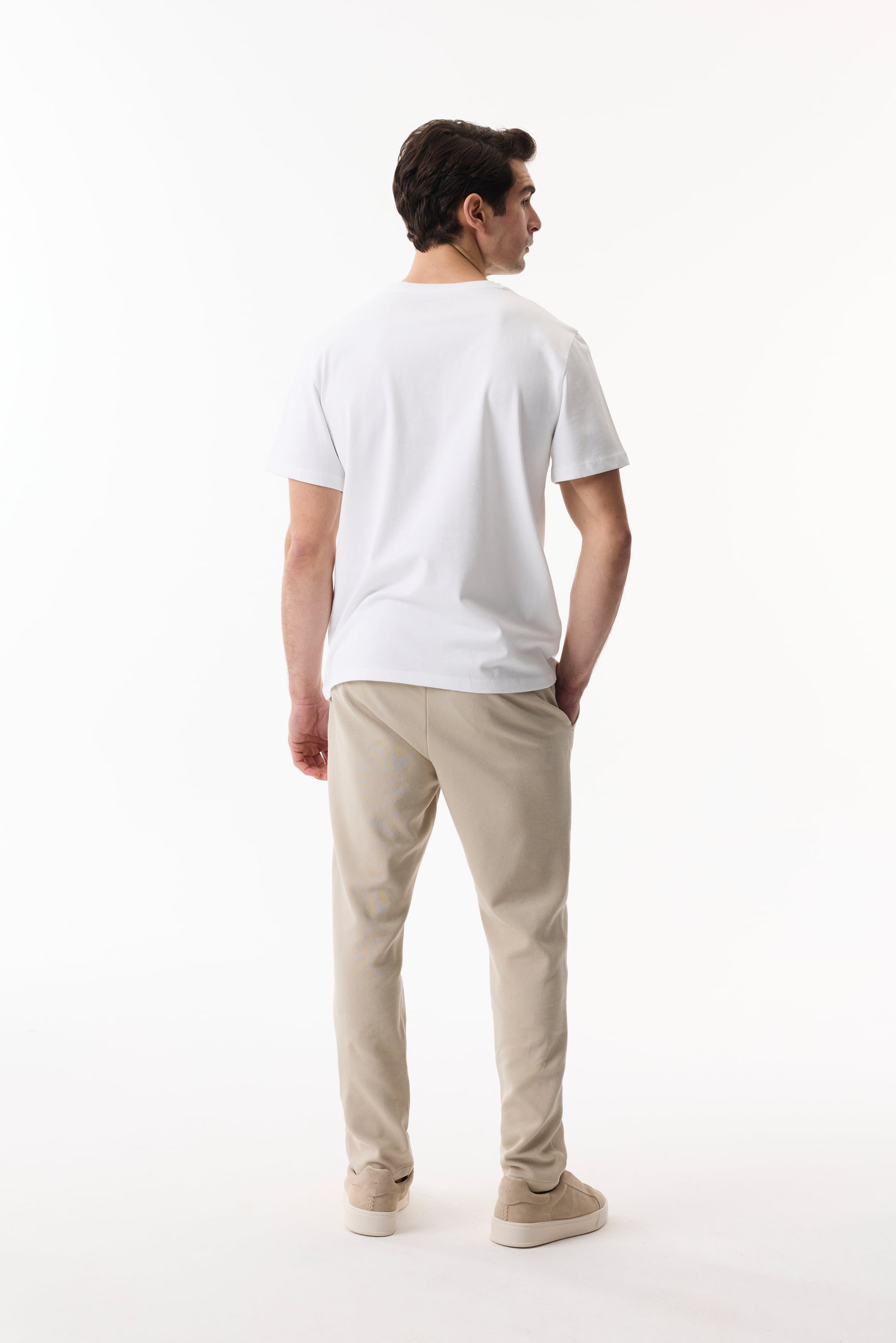 BİSİKLET YAKA KISA KOLLU T-SHIRT