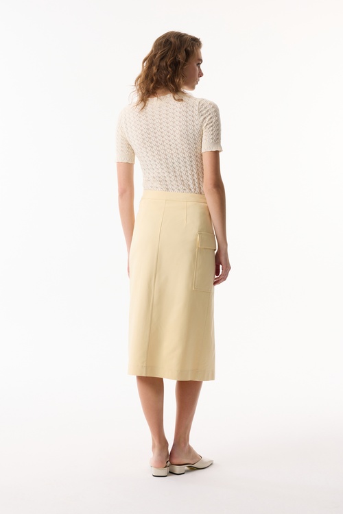  ÖRME DESENLİ KISA KOLLU KAZAK