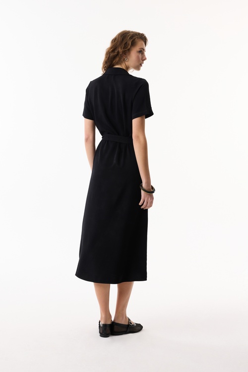  UZUN GÖMLEK YAKA KLOŞ ELBİSE