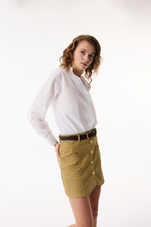  FIRFIR DETAYLI GÖMLEK BLUZ