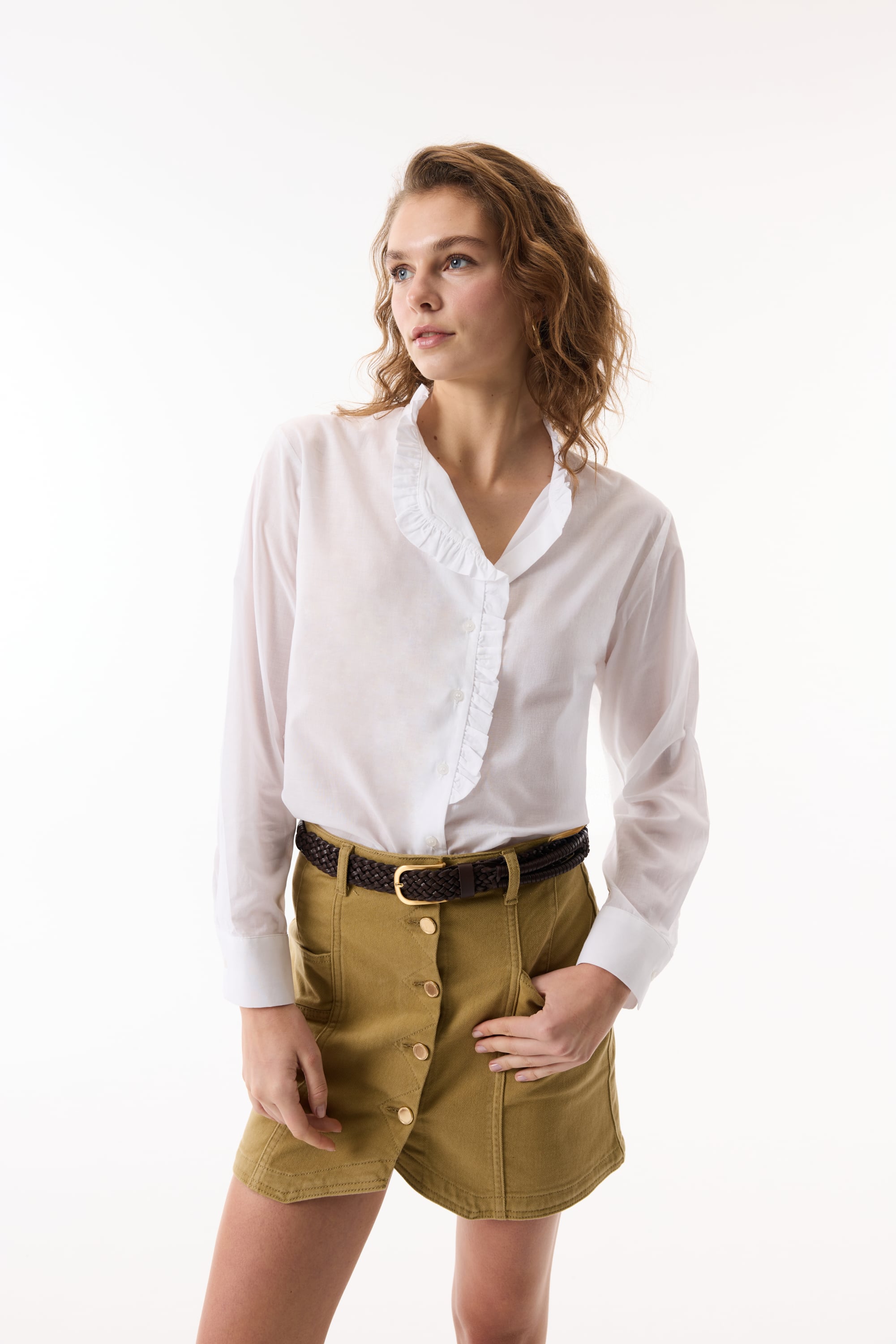 FIRFIR DETAYLI GÖMLEK BLUZ