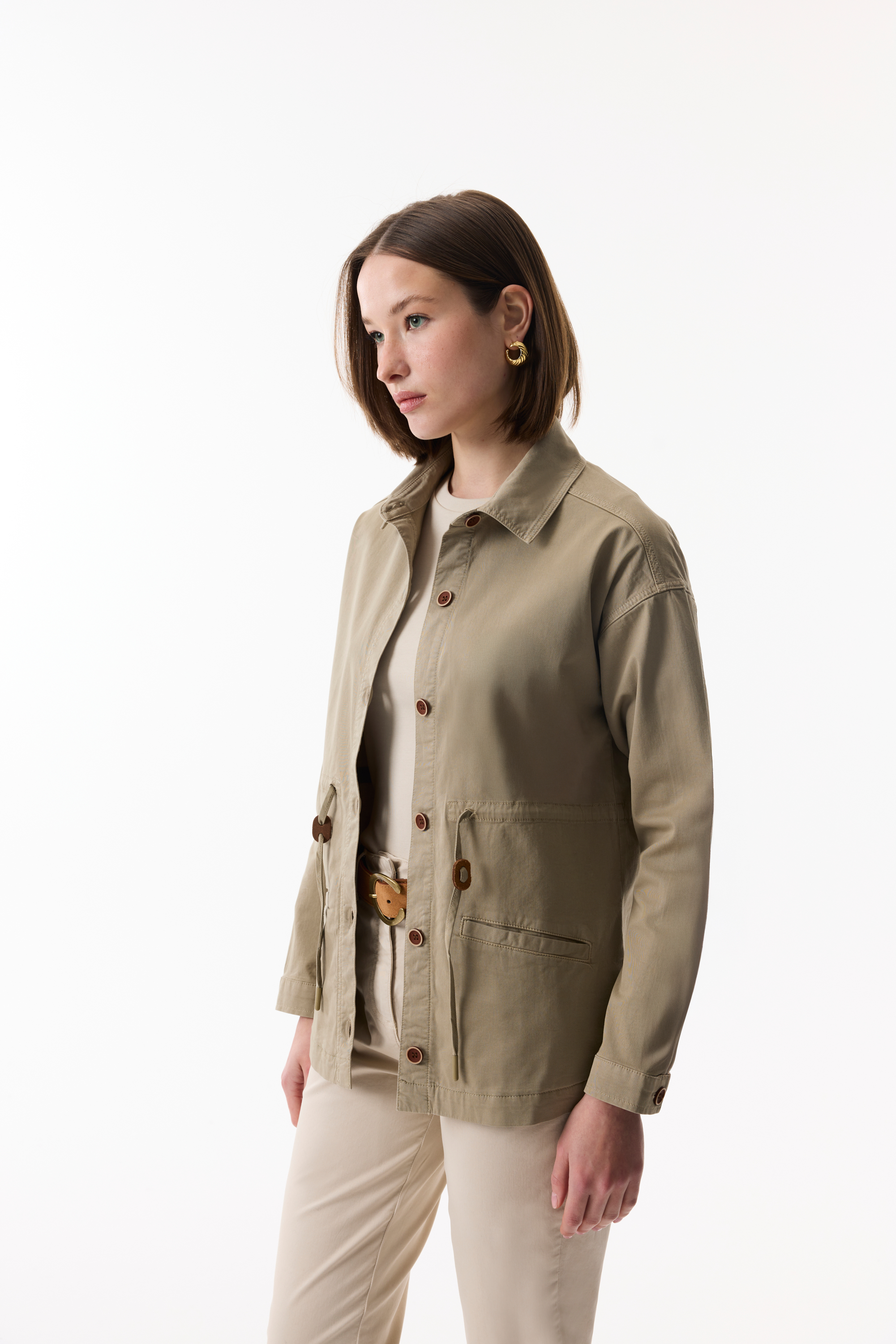 BELİ BAĞLAMALI CASUAL CEKET