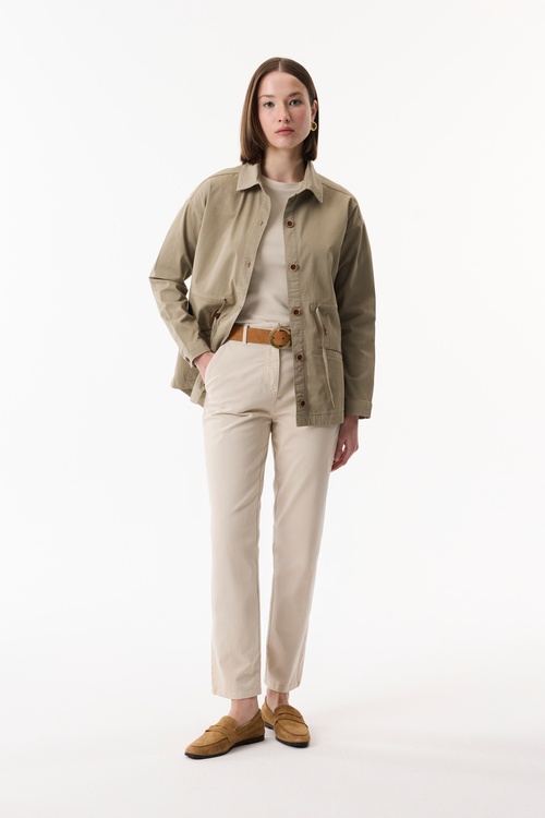  BELİ BAĞLAMALI CASUAL CEKET