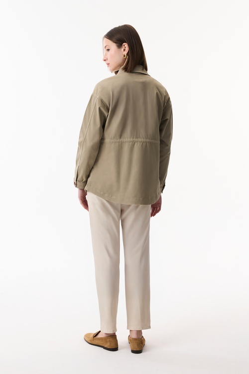  BELİ BAĞLAMALI CASUAL CEKET