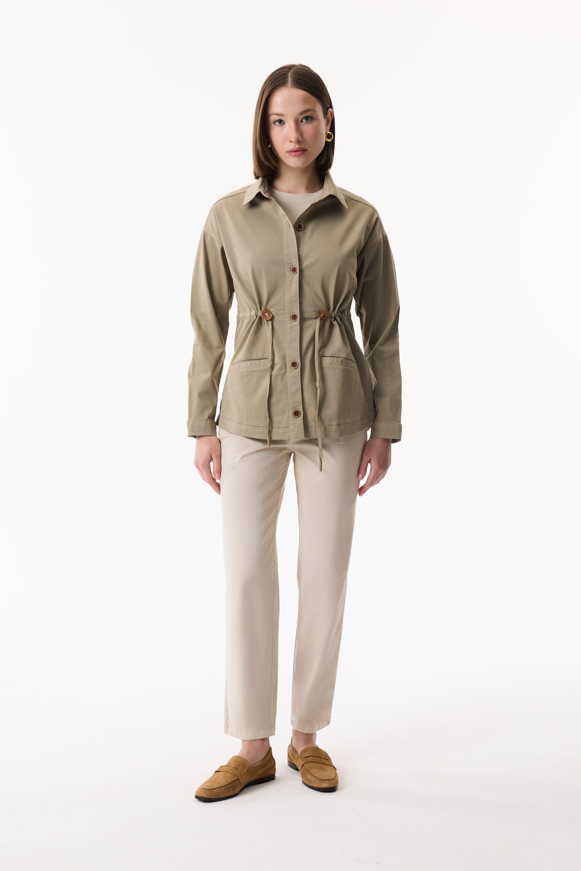 BELİ BAĞLAMALI CASUAL CEKET