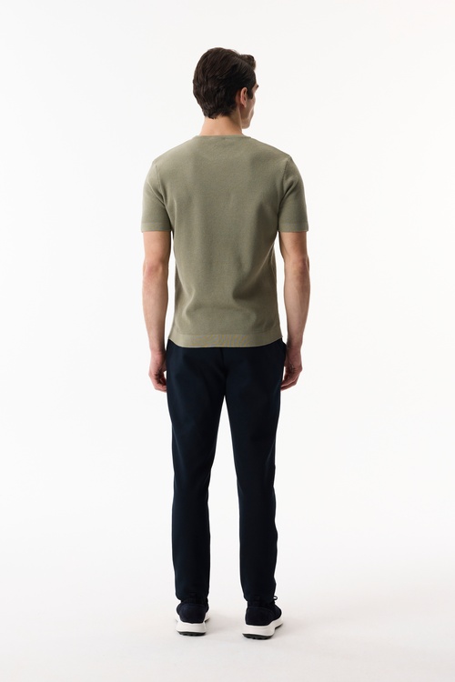  BİSİKLET YAKA KISA KOLLU KAZAK