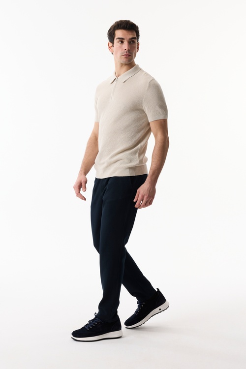  FERMUARLI POLO YAKA KISA KOLLU KAZAK