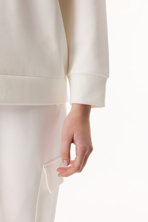  BİSİKLET YAKA MODAL SWEATSHIRT