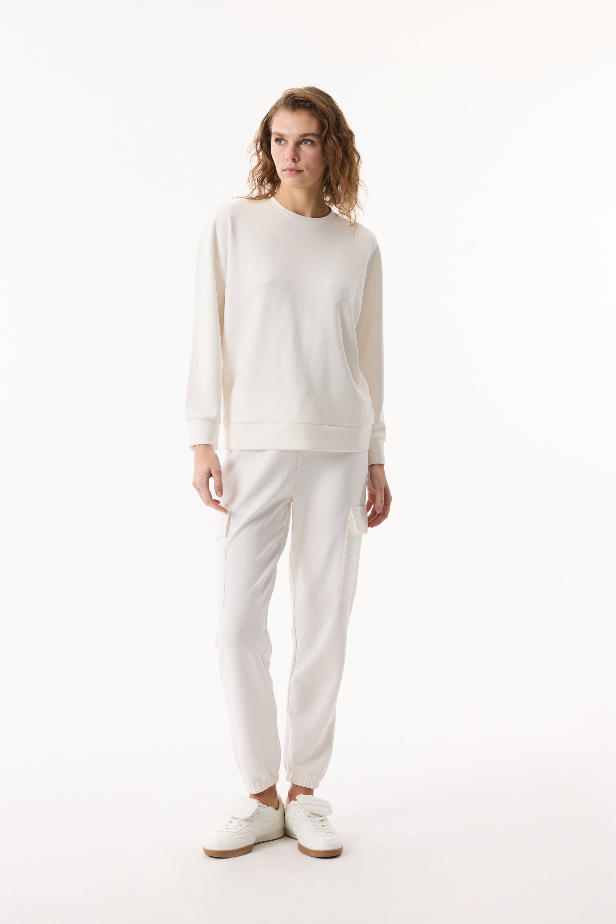 BİSİKLET YAKA MODAL SWEATSHIRT