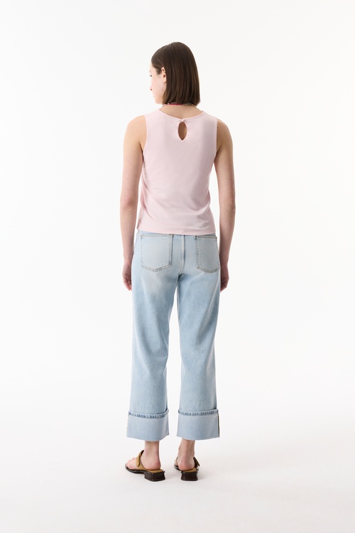  BİSİKLET YAKA KOLSUZ BLUZ