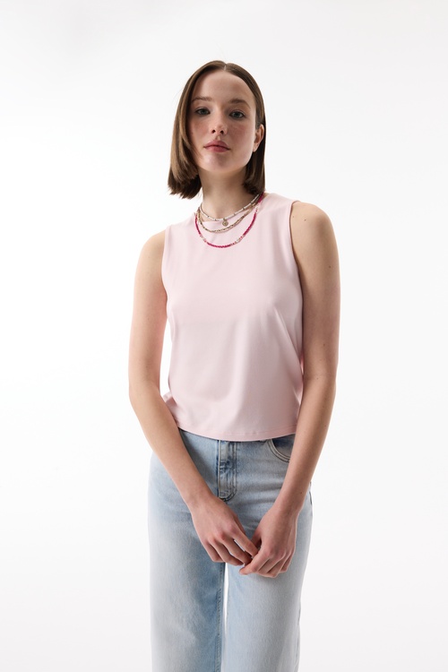  BİSİKLET YAKA KOLSUZ BLUZ