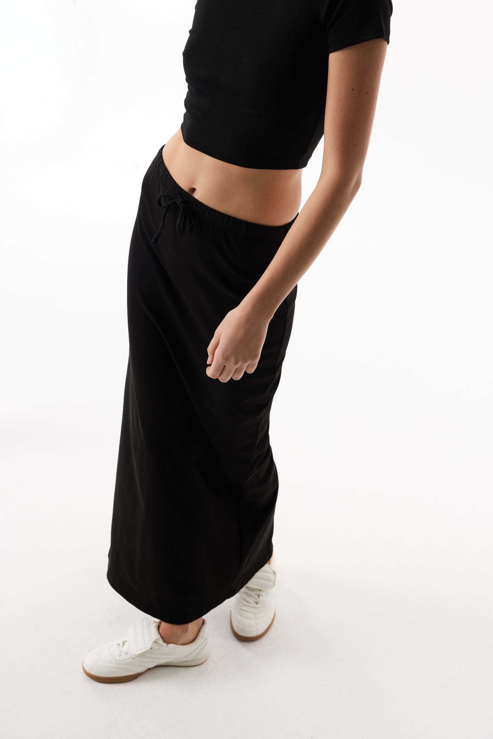 BELİ BAĞLAMALI MİDİ ETEK