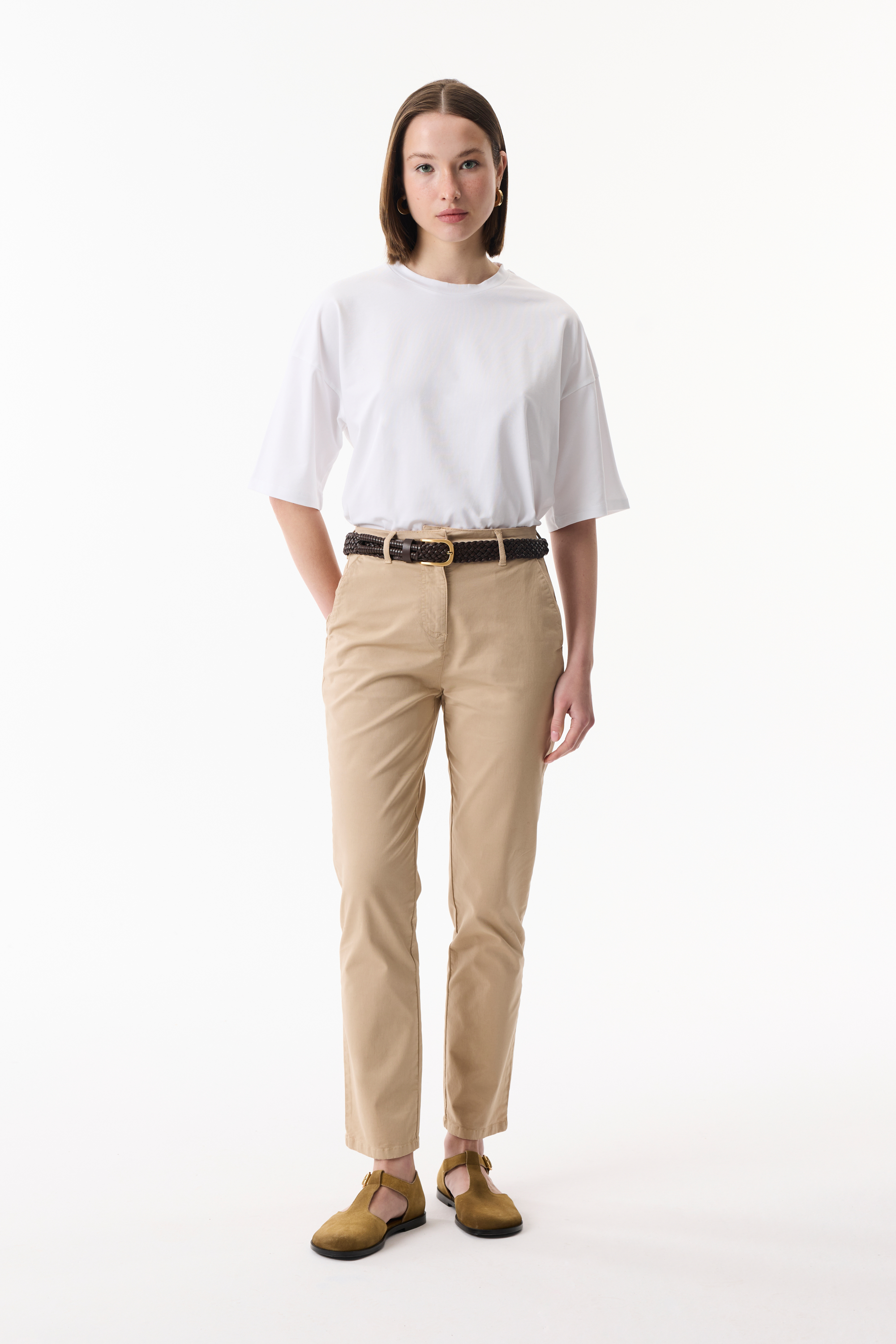 BİSİKLET YAKA LOOSE FIT T-SHIRT