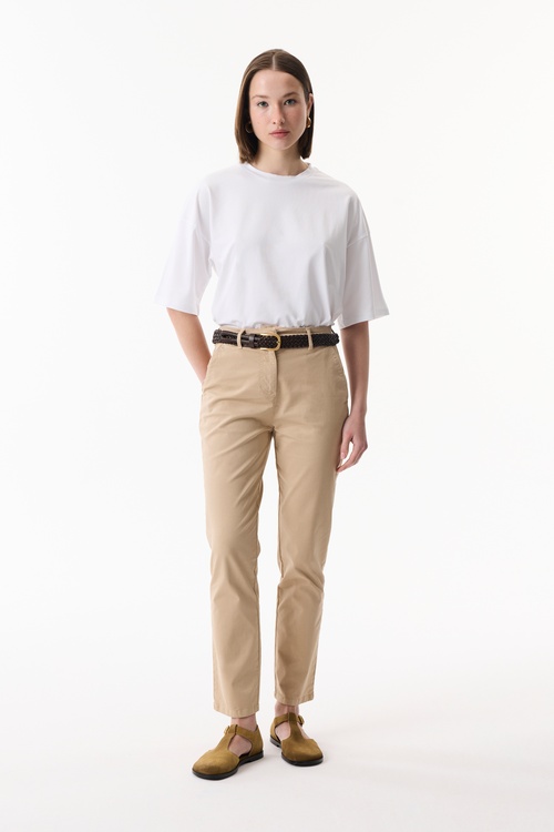  BİSİKLET YAKA LOOSE FIT T-SHIRT