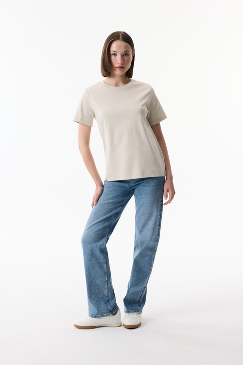  BİSİKLET YAKA KISA KOLLU T-SHIRT