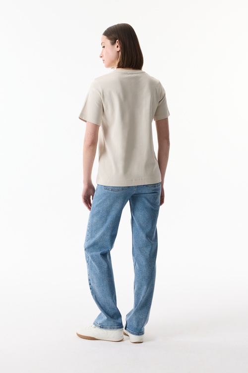  BİSİKLET YAKA KISA KOLLU T-SHIRT